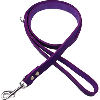 Vodítko pro psa Kožené vodítko Hafco Premium - fialové 120cm 6886