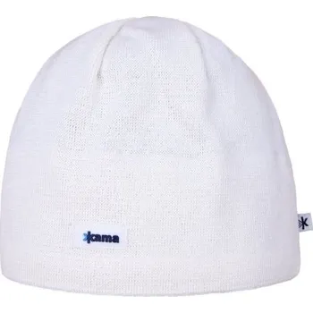 Čepice Kama pletená Merino čepice AW19 100 - bílá UNI