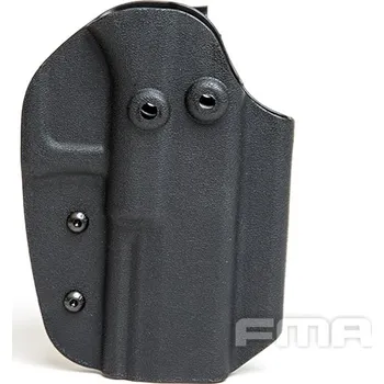 FMA Opaskové pouzdro KYDEX pro pistole G17, zavírací přezka - Černé