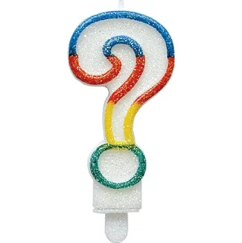 Dortová svíčka Alvarak Narozeninová svíčka otazník