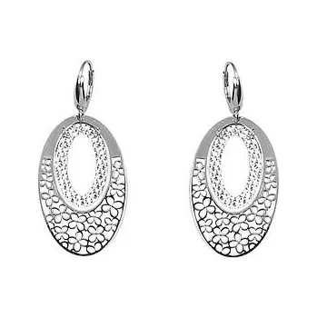 Náušnice Stříbrné náušnice zdobené oválky