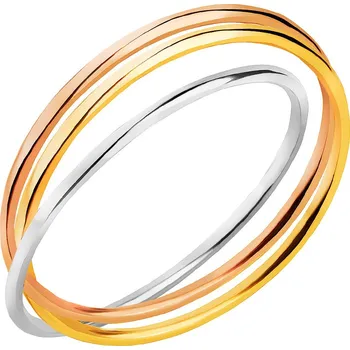 Prsten Prsten ze žlutého, bílého a růžového zlata - P-1131.02