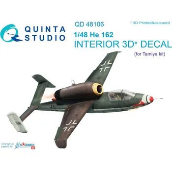 Plastikový model Quinta studio 1/48 Heinkel He 162 3D-Print&colour Interior (TAM)
