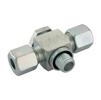 Hydraulický filtr DS-SGE 10-RL/ZN (P-RSTV10LR) GATES FITTINGS přípojka T nastavitelná, kompletní se 2 maticemi, bez NBR kroužku