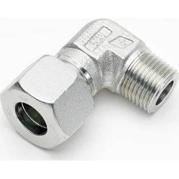 Spojkové ložisko DS-B 6-S/NPT/ZN (P-WEV06S1/4. NPT) GATES FITTINGS přípojka úhlová pro hydrauliku, kompletní s maticí