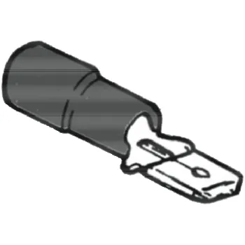 Auto elektroinstalace zástrčka plochá, izolovaná, modrá 4,8 x 1,5 - 2,5