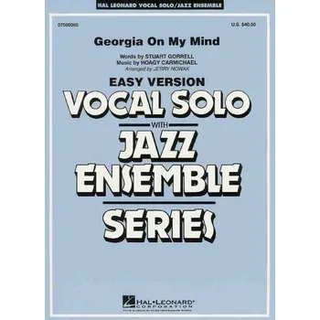GEORGIA ON MY MIND - Vocal Solo with Jazz Ensemble / partitura + party