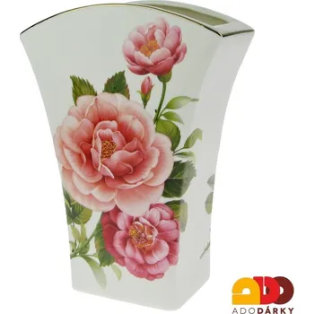 Váza Váza Růže 21 cm (Porcelánová váza s obrázkem růží)