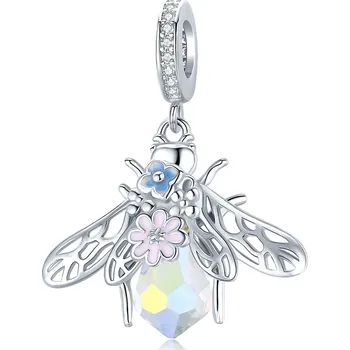 Přívěsek Bamoer stříbrný přívěsek Barevná včelka