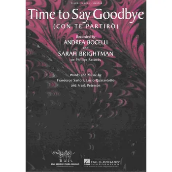 TIME TO SAY GOODBYE (Con Te Partiro) klavír/zpěv/kytara