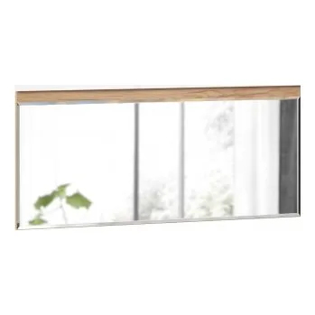 Zrcadlo Zrcadlo Markus - bílý lesk/dub zlatý