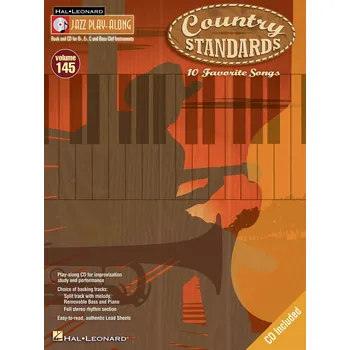 Jazz Play Along 145 - COUNTRY STANDARDS + CD