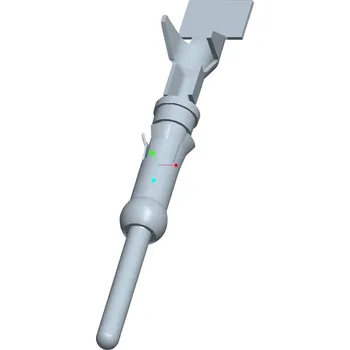 TE Connectivity 66566-7 samostatný kontakt pro kulatý faston, 1 ks