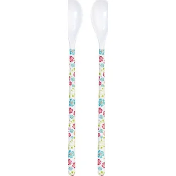dětský příbor Saro Baby Lžičky Ultra Long 2 ks Flowers