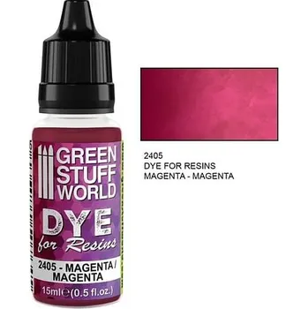 Příslušenství k deskovým hrám Green Stuff World: Dye for Resins - Magenta 15ml