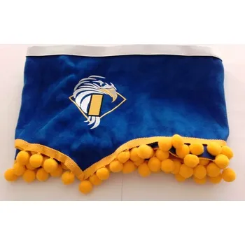 Stínítko do auta Kompletní sada závěsů pro IVECO, barva modrá a žluté bambule