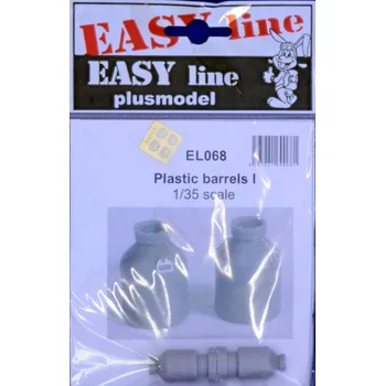 Plastikový model Plusmodel 1/35 Plastic barrels I (resin set) EASY LINE