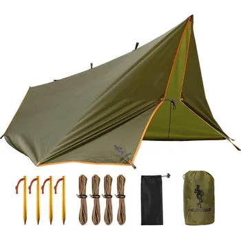 Horské kolo Vodotěsná ultralehká plachta - Zelená 3 x 2,8 m