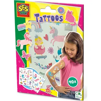 Odstranitelné tetování SES creative Tetování pro dívky 40 ks