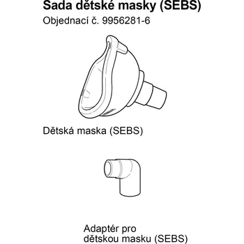 Inhalátor Maska SEBS pediatrická - C803,C802,C801,C801/KD,C28,C28P,C29,C30, C900, NE-U780/17/12/07