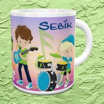 Hrnek se jménem Kapela - Žlutá / Keramický 0,29 l