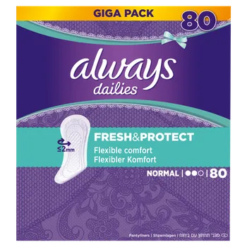 Hygienické vložky Always Dailies Fresh & Protect Normal 80 ks