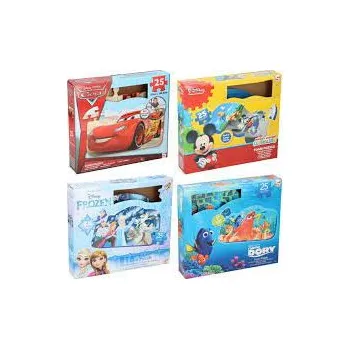 DISNEY PĚNOVÉ PUZZLE 33X61 CM 25 DÍLKŮ 4 DRUHY