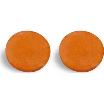 Náušnice Eggo Angel dámské kožené náušnice Oranžová