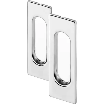 Stavebniny AC-T Servis ACT MUŠLE HR pro posuvné dveře - BEZ OTVORU (chrom lesklý)