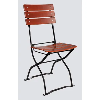 Zahradní židle Arnika jasan skládací, formovaný sedák - 3 opěrky ((3 opěrky))