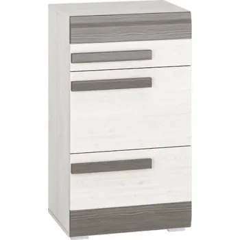 Botník ML FURNITURE Botník - BLANCO 20, sněžná borovice/new grey