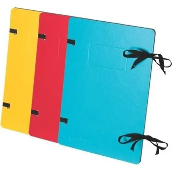 Obálka Deska spisová A4, s tkanicí a ražbou, PP, tyrkysová