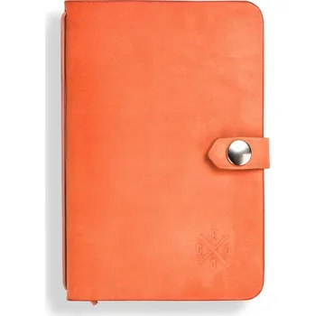Eggo kožený cestovní deník - zápisník Oranžová