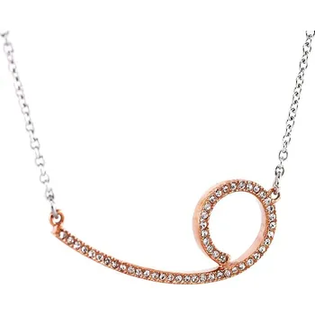 Souprava šperků MPM Ocelový náhrdelník z chirurgické oceli Necklace 7709 - Gold rose