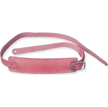 Příslušenství pro strunný nástroj Eggo Lomax kožený popruh na kytaru Starorůžová