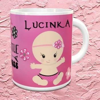 Hrnek se jménem Miminko holčička - Růžová / Keramický 0,29 l