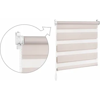 Roleta ZEBRA-SHOP Roleta DEN A NOC / MINI / CHIC / BÉŽOVÁ / DN 6003 Barva mechanizmu: bílá, Výška: 150, Šířka: 32