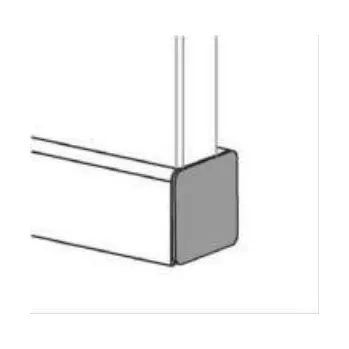Stavební profil GPS/15 - ukončení profilu pro vkládání skla sprchy do podlahy, nerez ocel 31565
