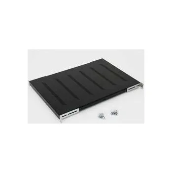 Rozvaděč TRITON Police s perforací 19", 1U/750mm, nosnost 150kg, černá