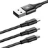 Datový kabel Baseus Rapid Series USB 2.0 USB A/USB C/Micro-USB B/Lightning 1,2 m