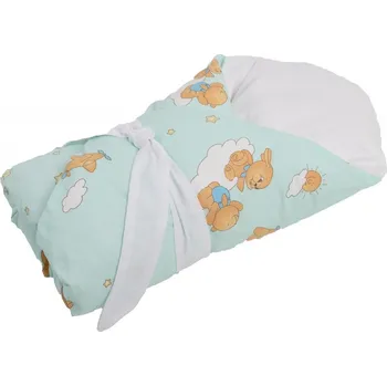 Zavinovačka JAN peří Péřová zavinovačka "Dráček" zvířátka a letadla/bílá - Péřová zavinovačka "Dráček" 80x80 cm zvířátka a letadla/bílá vnitřek + potah