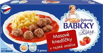 Hotové jídlo Nowaco Dobroty Babičky Kláry Masové knedlíčky v rajské omáčce 450 g