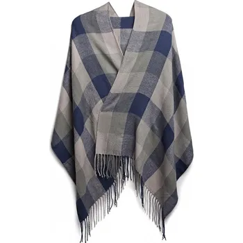 Šála Šedý dámský dlouhý modní šál se střapci Belen