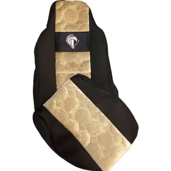 Potah sedadla Autopotahy textilní pro IVECO Stralis/Eurocargo/Trakker, černo-béžová barva (č. 5)