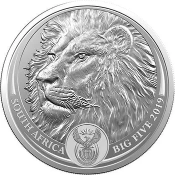 Stříbrná mince Big Five - Lion (Lev) 1 Oz 2019 (2.)