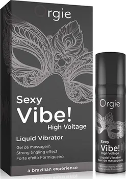 Lubrikační gel Orgie Sexy Vibe! High Voltage Liquid Vibrator stimulační gel s extra silným vibračním efektem 15 ml