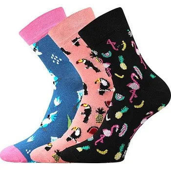 Pánské oblečení XANTIPA dámské barevné ponožky - EXOTIKA mix 66 (Boma ponožky Xantipa mix 66)