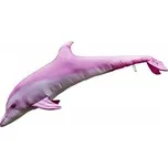 GABY Delfín albín - Růžový - 125 cm polštář