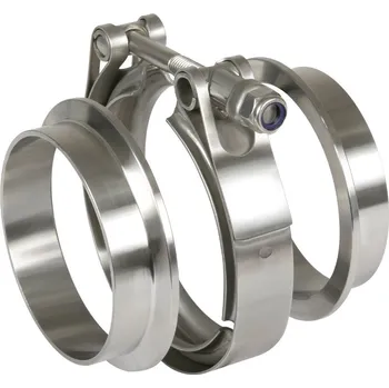 hadicová spona Powersprint kompletní nerezová V-band spona s přírubami 80 mm