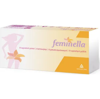 Angelini Farmaceutica Feminella Hyalosoft 10 vaginálních globulí Intimní hygienický prostředek Angelini Farmaceutica Feminella Hyalosoft 10 vaginálních globulí